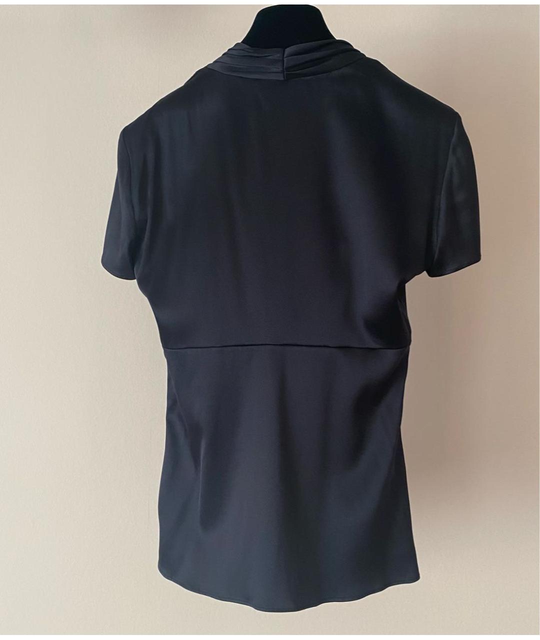 ETRO Черная шелковая блузы, фото 2