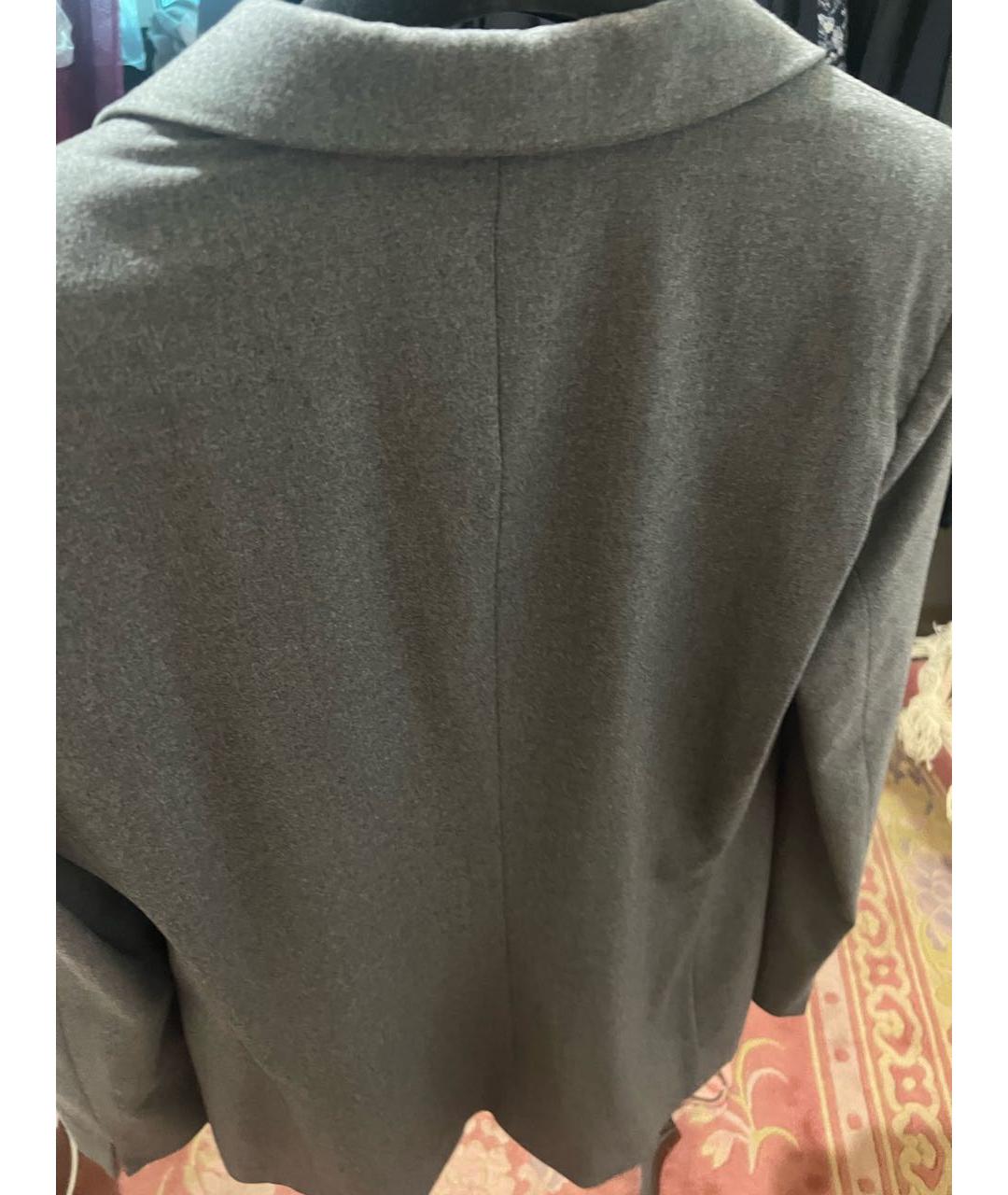 GIORGIO ARMANI Серый шерстяной жакет/пиджак, фото 3