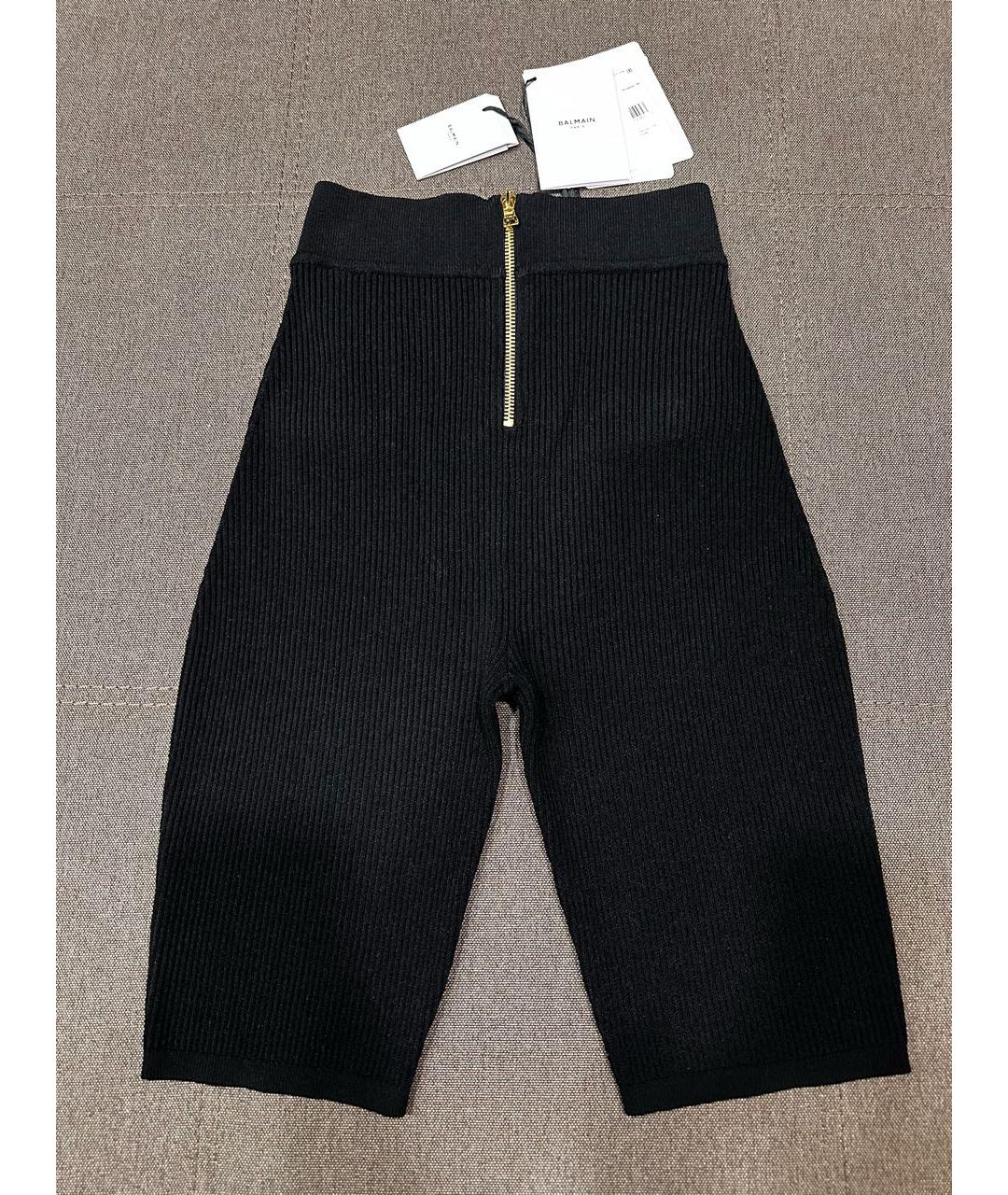 BALMAIN Черные вискозные шорты, фото 2