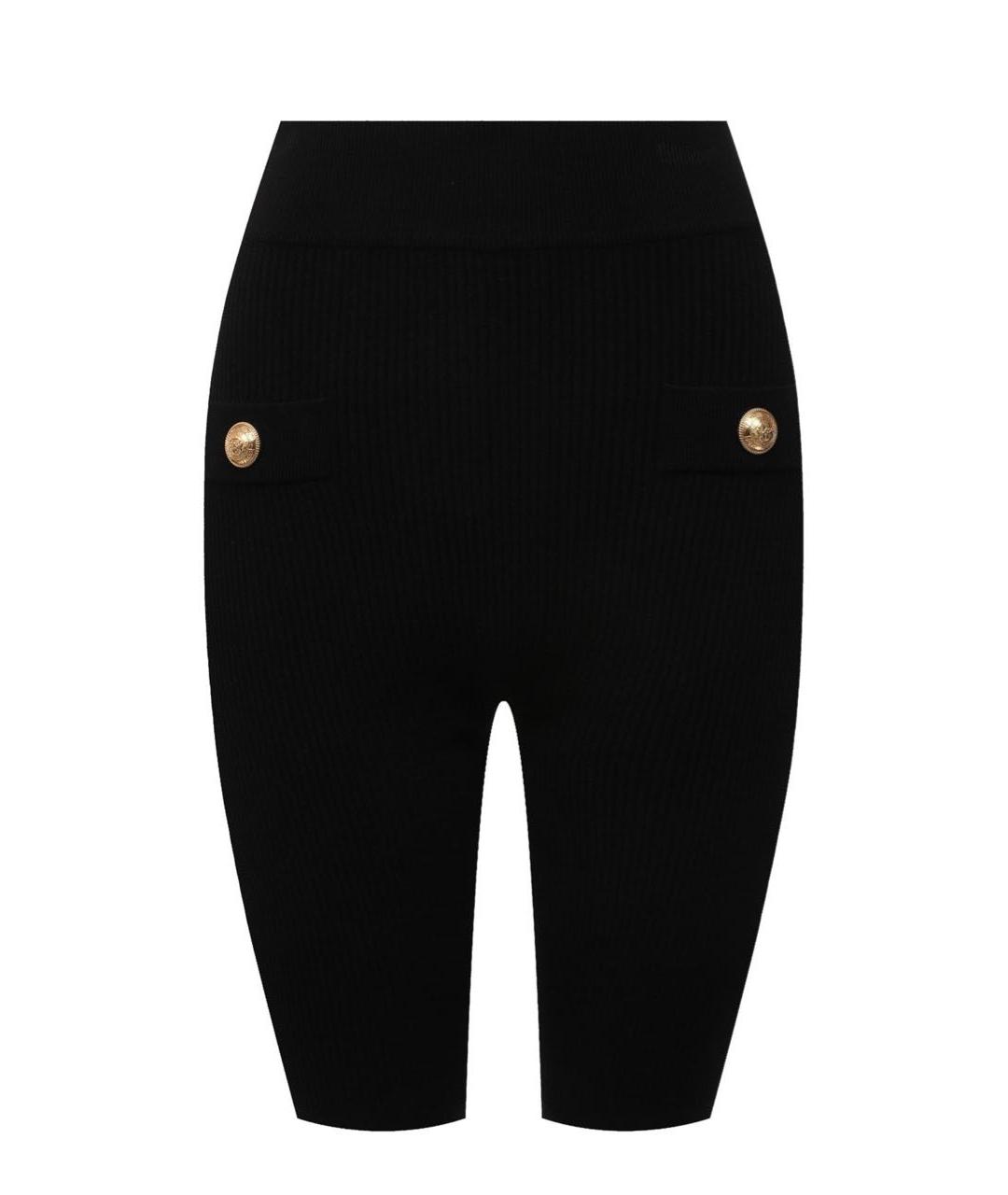 BALMAIN Черные вискозные шорты, фото 1