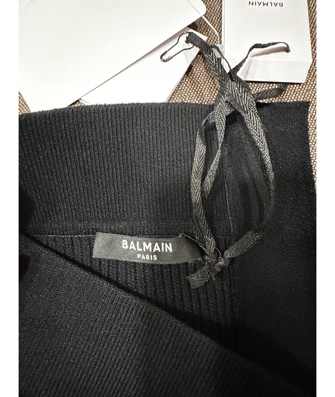 BALMAIN Черные вискозные шорты, фото 7