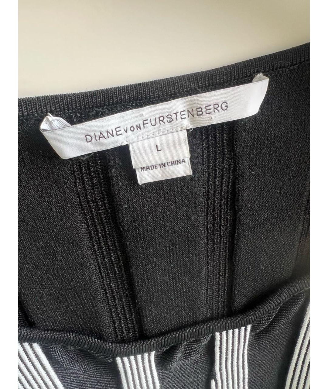 DIANE VON FURSTENBERG Черное повседневное платье, фото 4