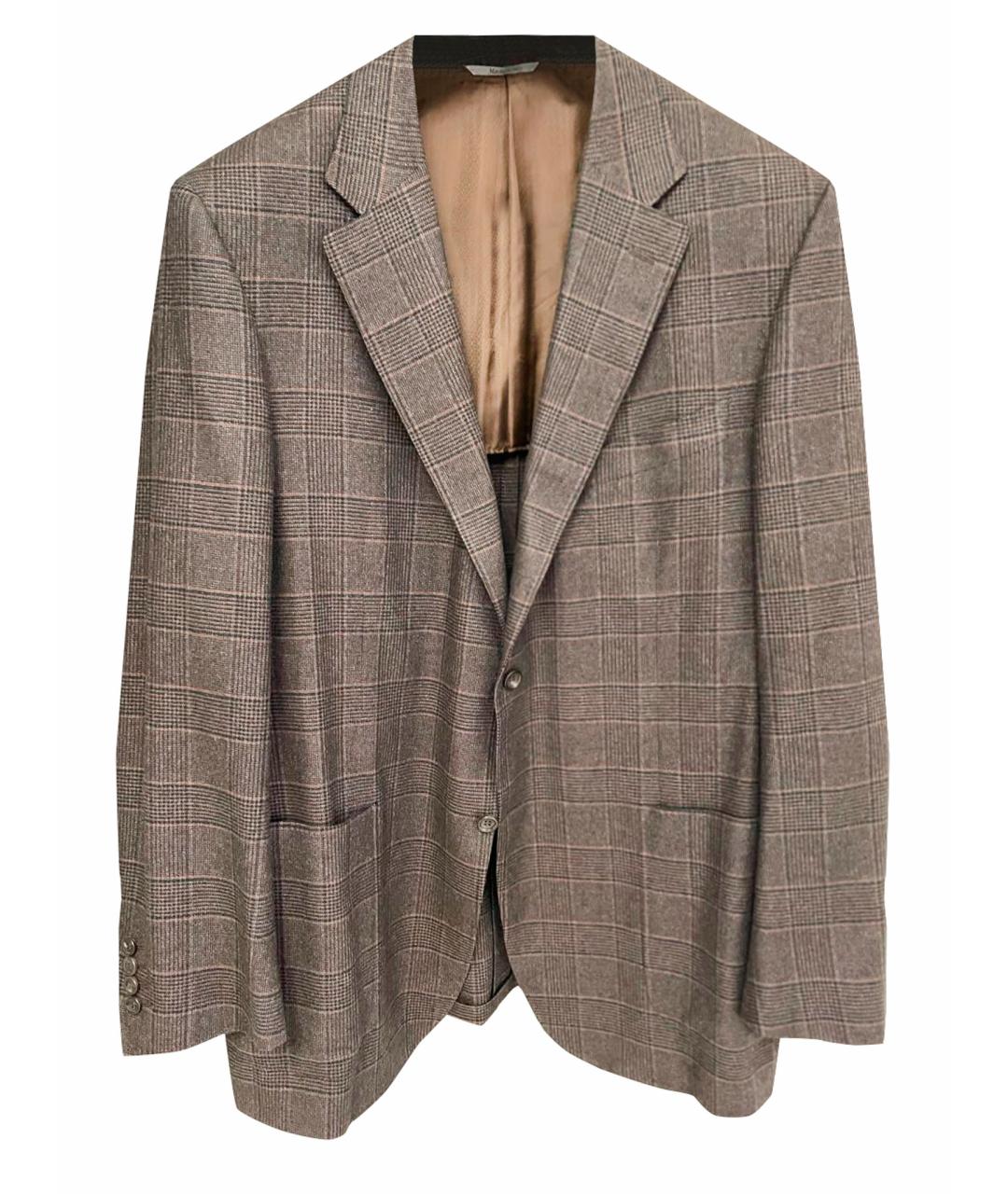 CANALI Коричневый кашемировый пиджак, фото 1