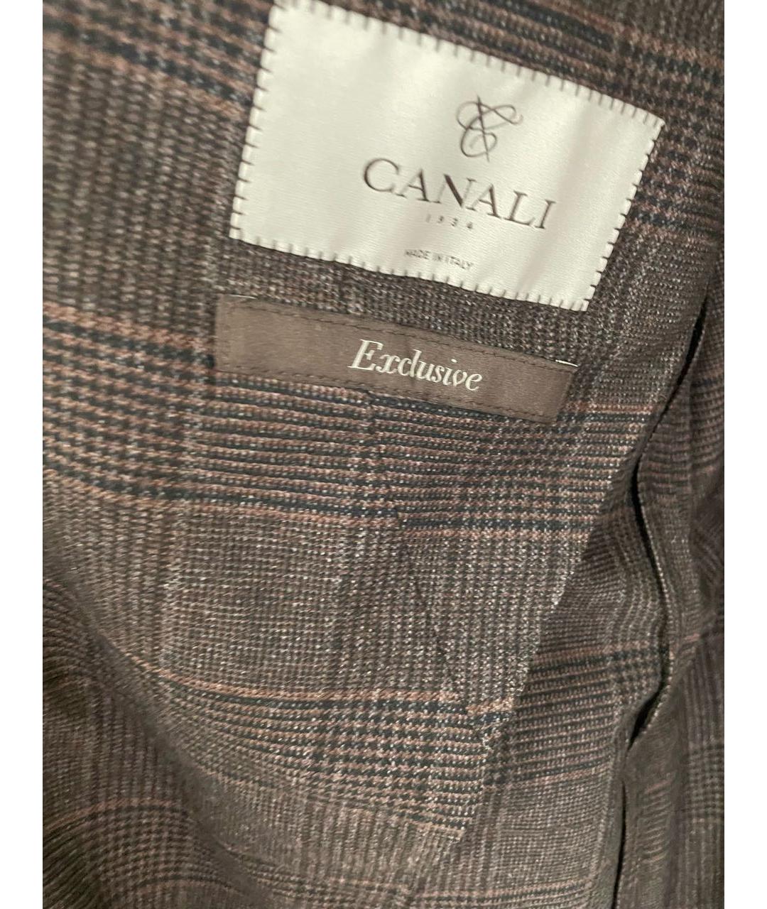 CANALI Коричневый кашемировый пиджак, фото 4