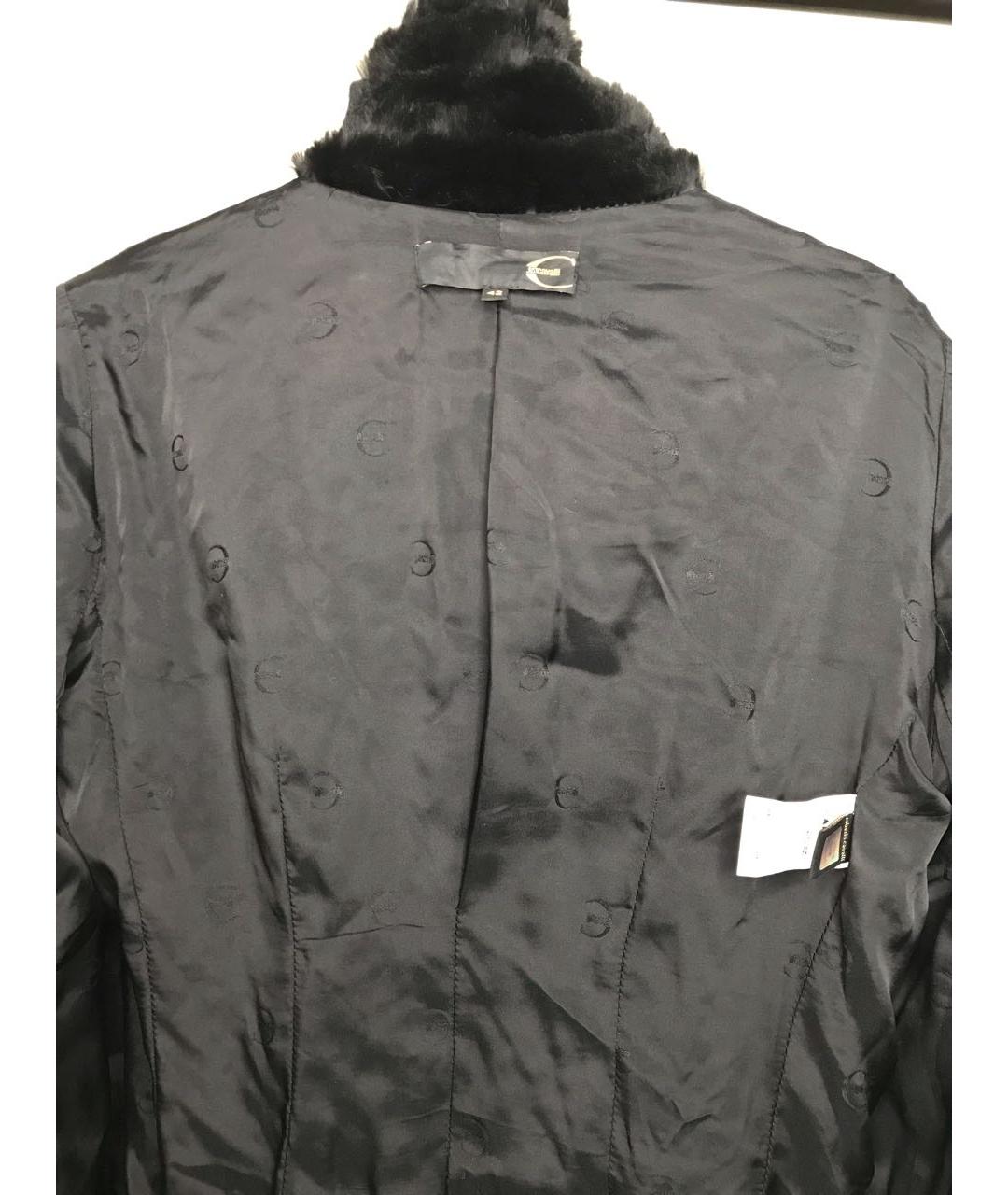 ROBERTO CAVALLI Черная меховая куртка, фото 3
