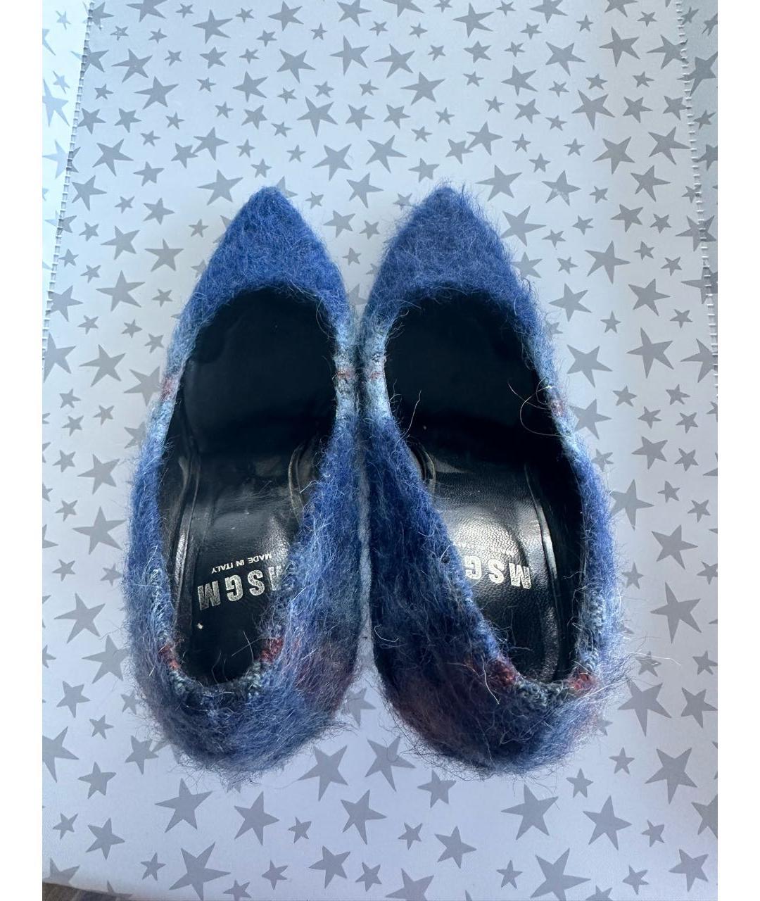 MSGM Синие текстильные туфли, фото 3