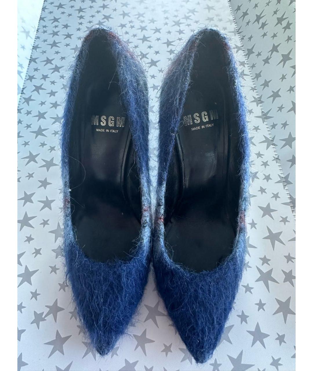 MSGM Синие текстильные туфли, фото 2
