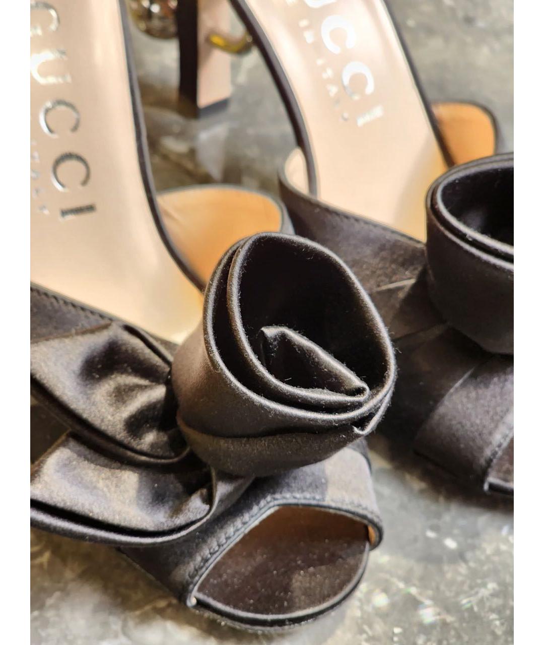 GUCCI Черные кожаные туфли, фото 2
