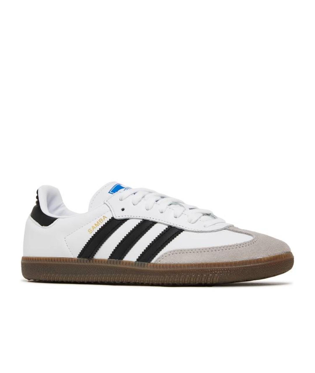 ADIDAS Белые кожаные кроссовки, фото 2