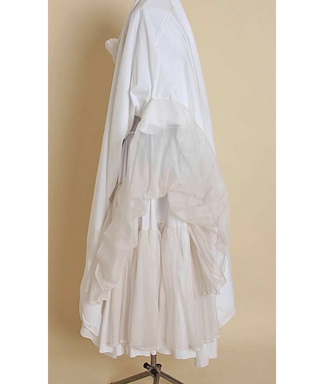 SOPHIE THEALLET Белое хлопковое свадебное платье, фото 4