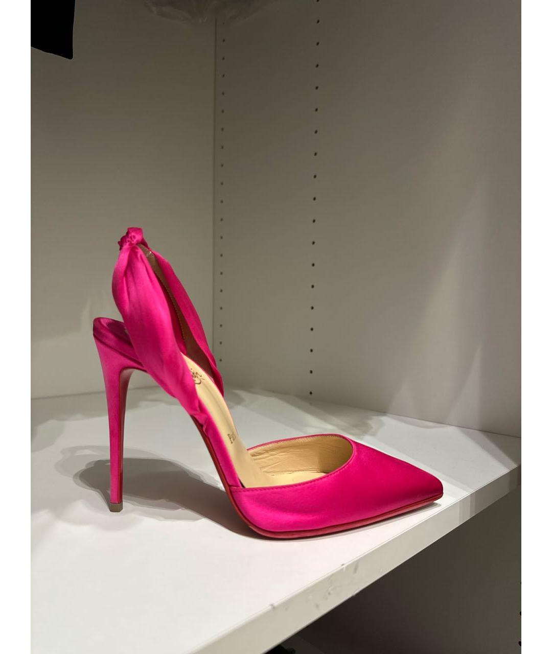 CHRISTIAN LOUBOUTIN Фуксия туфли, фото 5