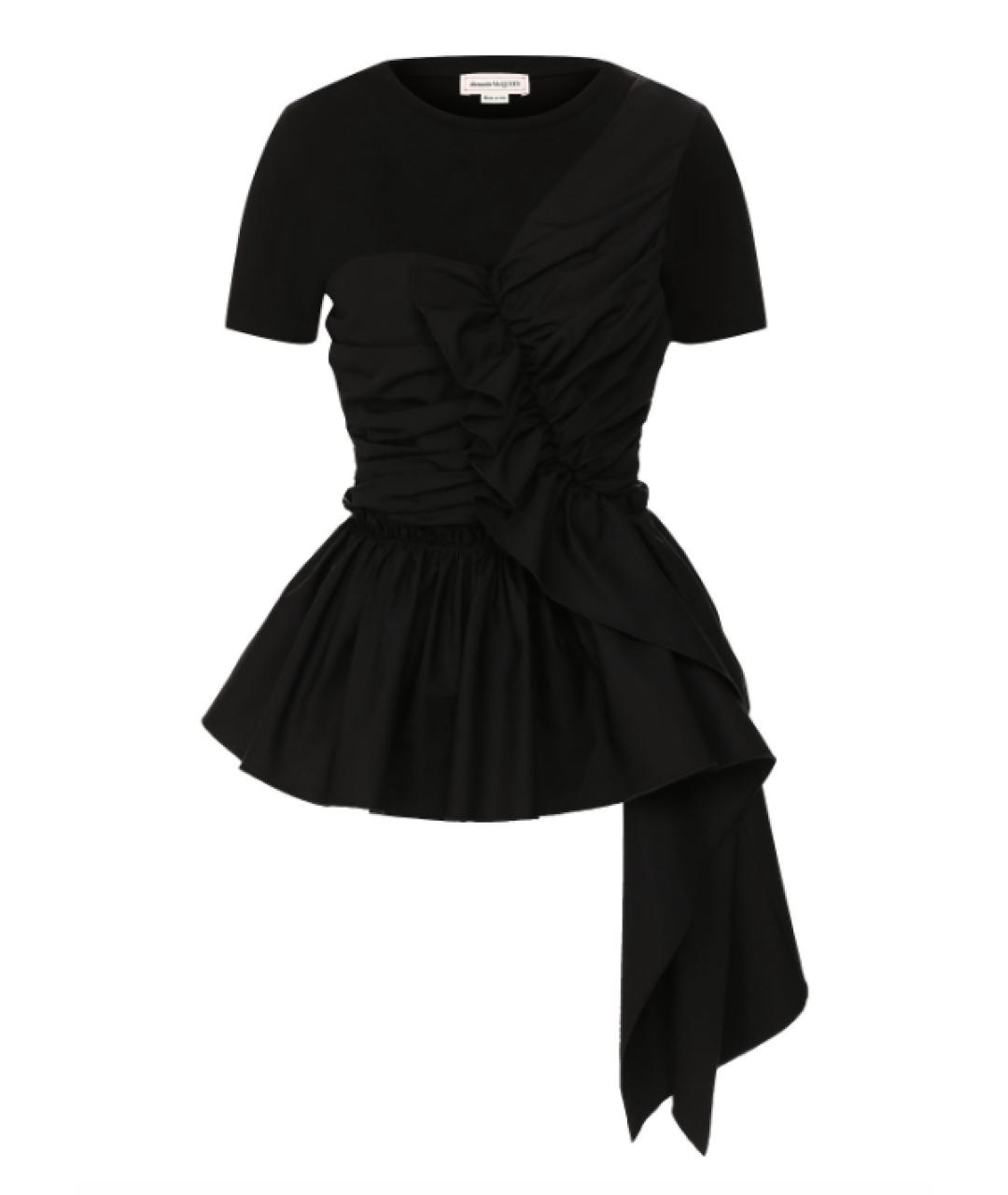 ALEXANDER MCQUEEN Черная футболка, фото 1