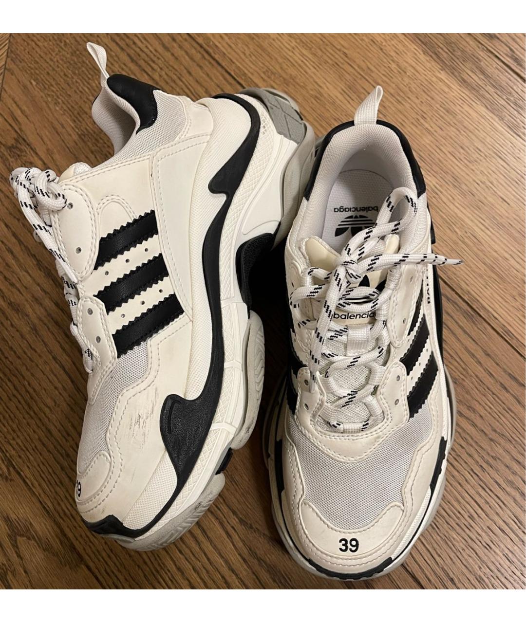 BALENCIAGA Белые кроссовки, фото 4