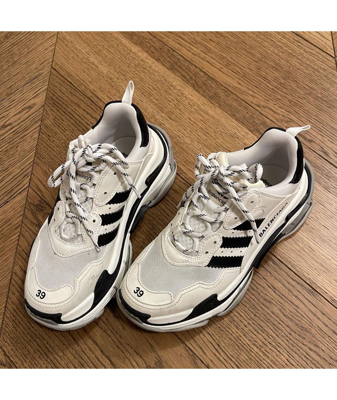 BALENCIAGA Белые кроссовки, фото 3