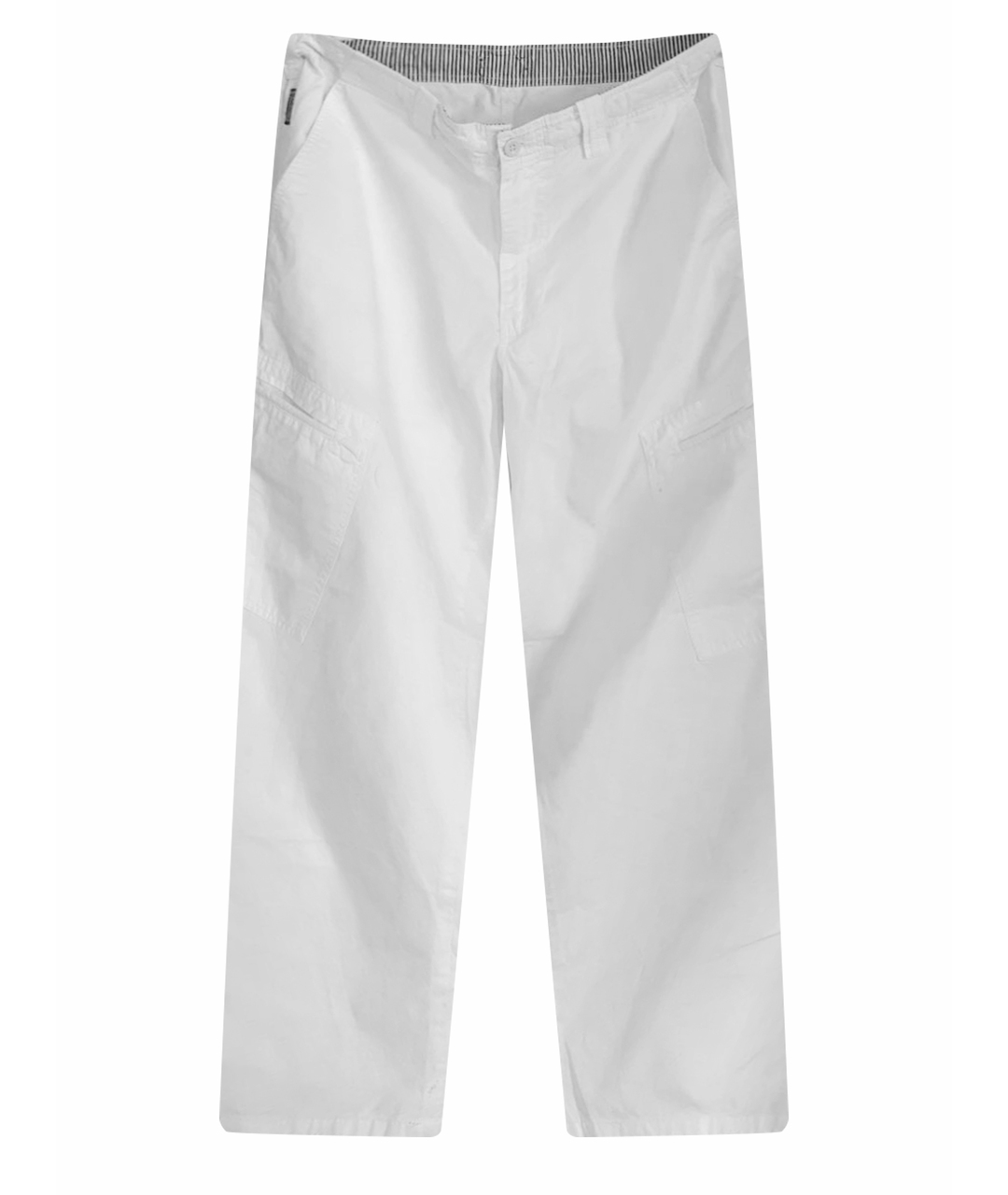 ARMANI JEANS Белые хлопковые брюки чинос, фото 1