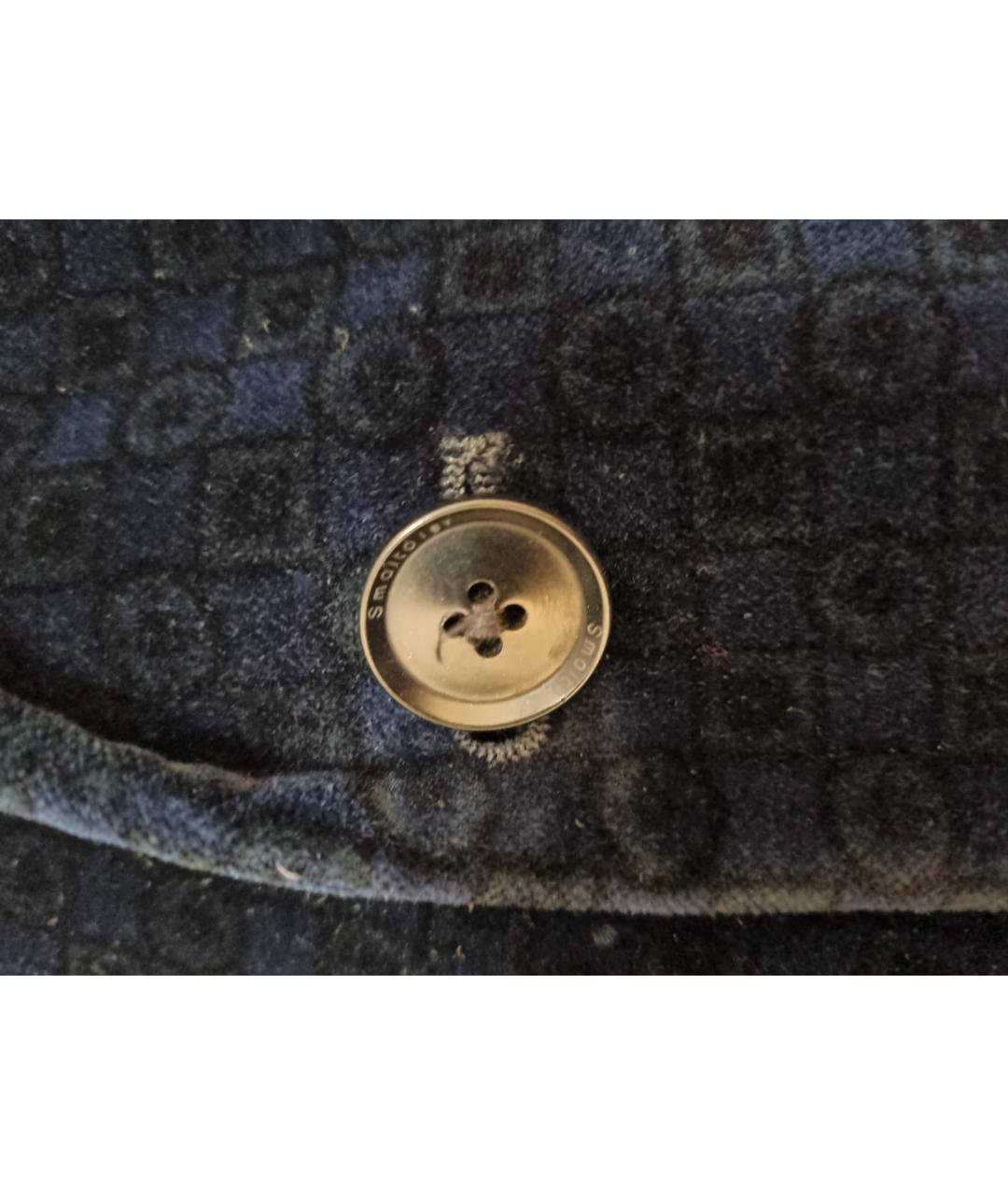 ITALIA INDEPENDENT Темно-синий бархатный пиджак, фото 4