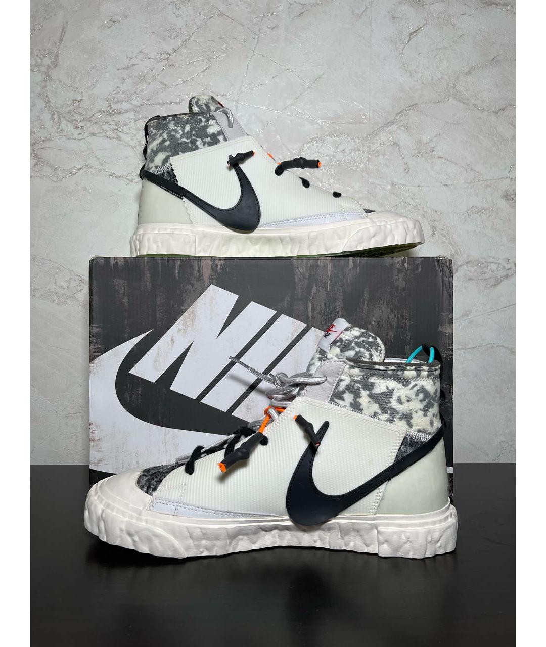 NIKE Белые высокие кроссовки / кеды, фото 3