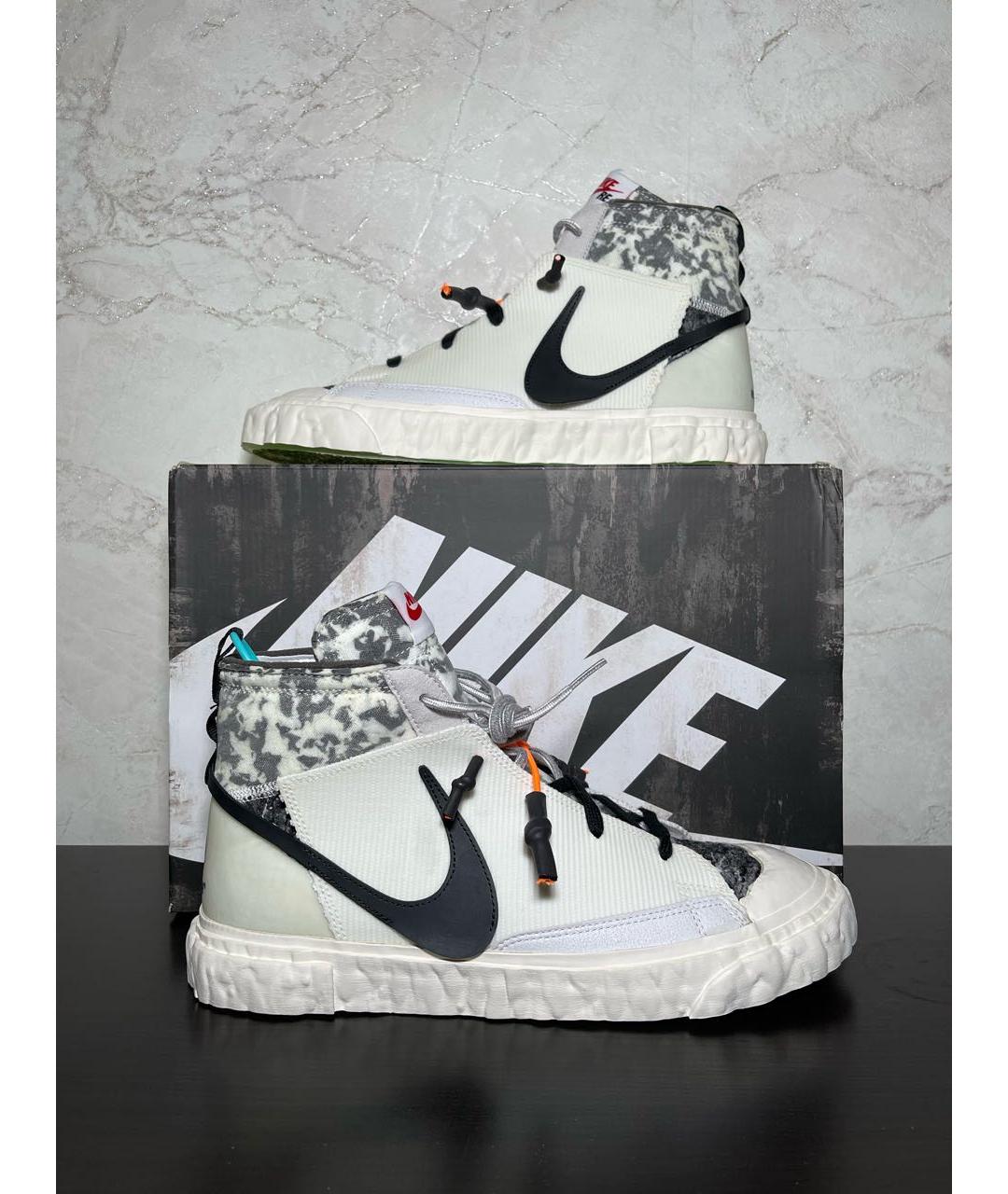 NIKE Белые высокие кроссовки / кеды, фото 2