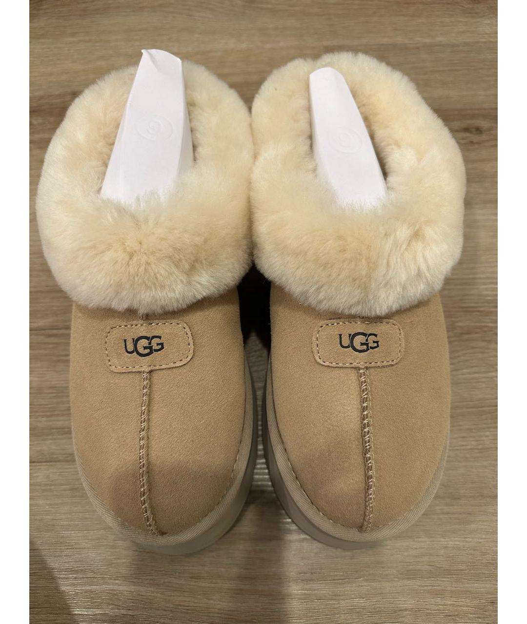 UGG AUSTRALIA Бежевые нубуковые ботинки, фото 2