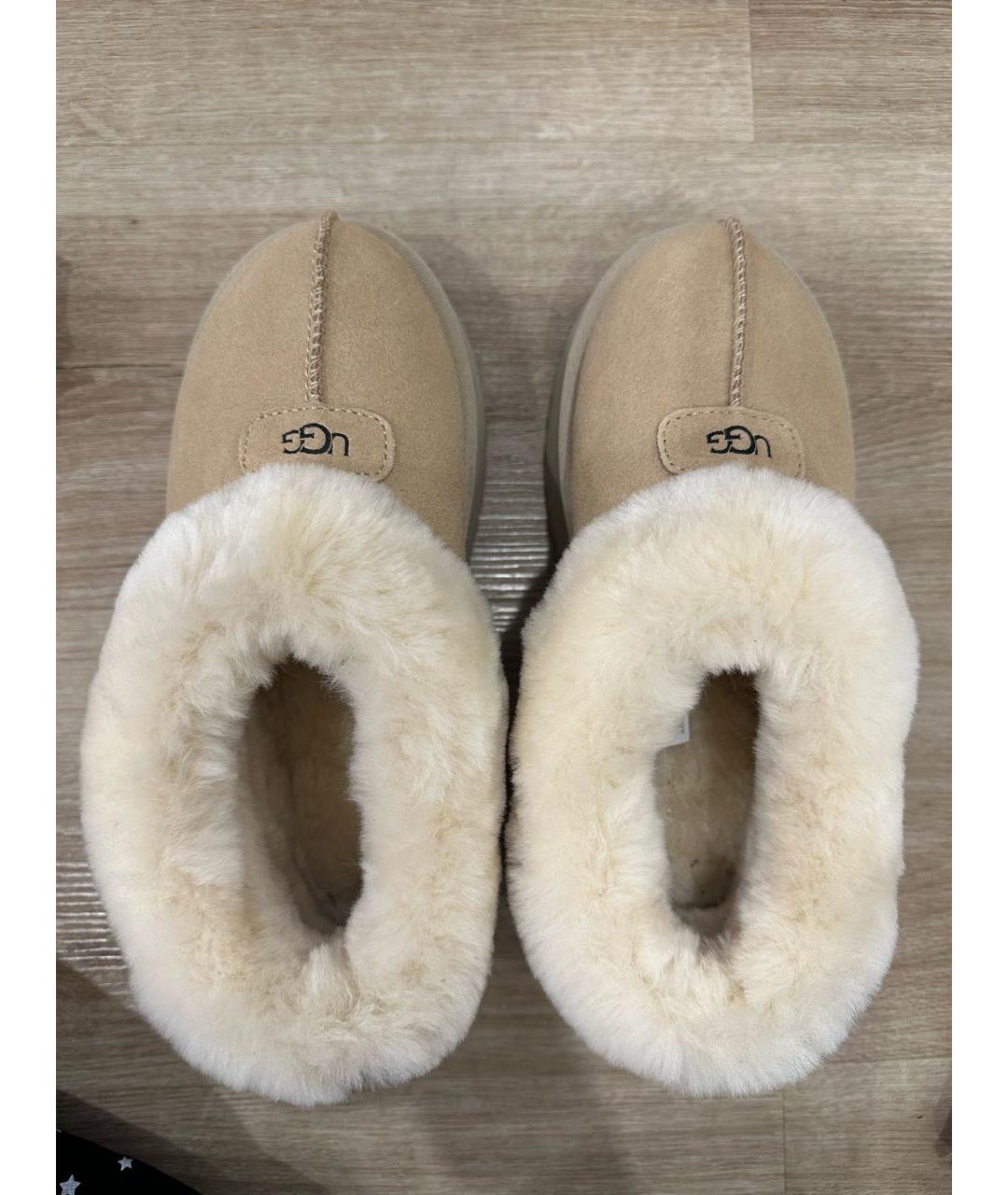 UGG AUSTRALIA Бежевые нубуковые ботинки, фото 3