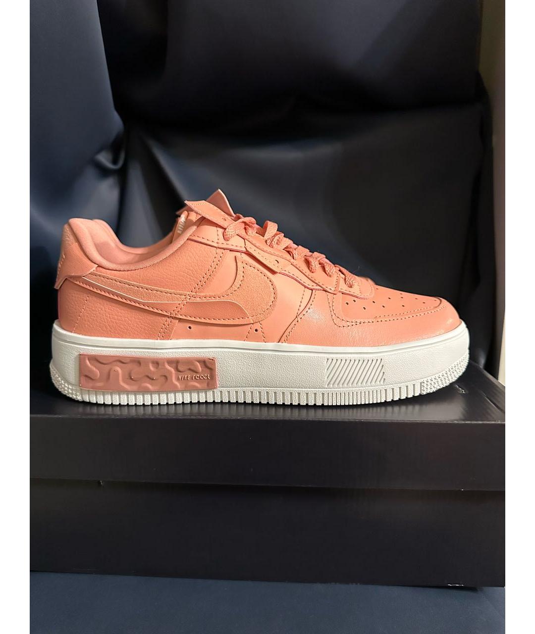 NIKE Коралловые кроссовки из искусственной кожи, фото 9