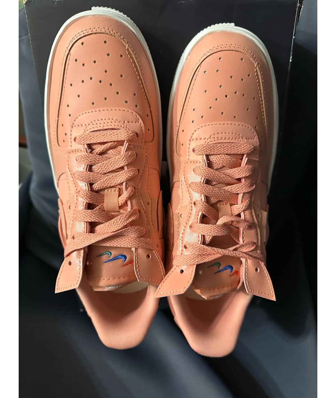 NIKE Коралловые кроссовки из искусственной кожи, фото 3