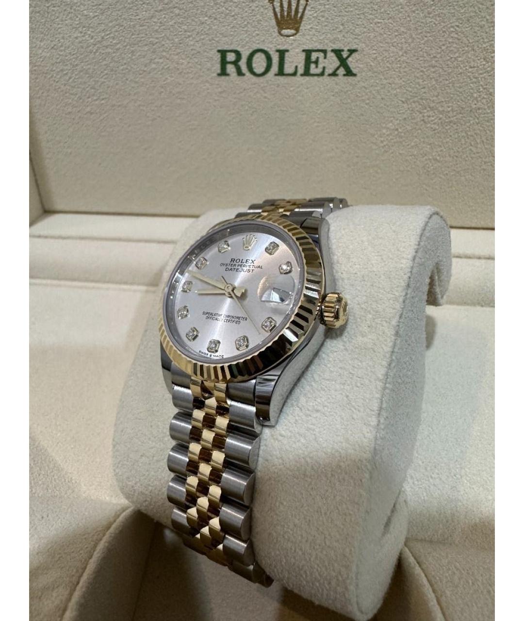 ROLEX Серебряные часы из золота и стали, фото 3