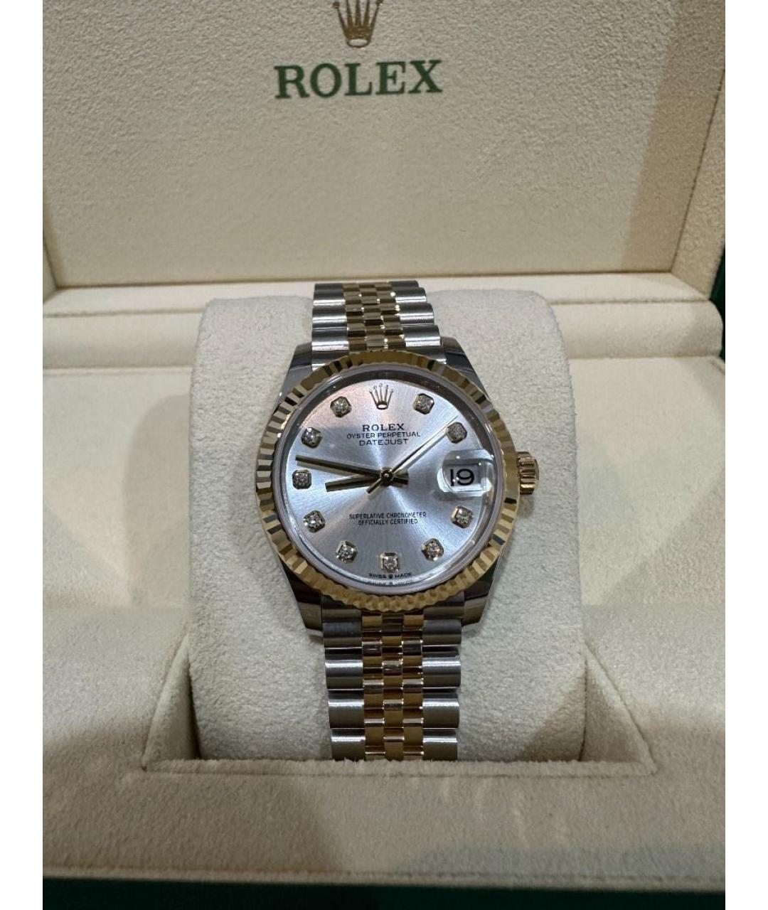 ROLEX Серебряные часы из золота и стали, фото 4