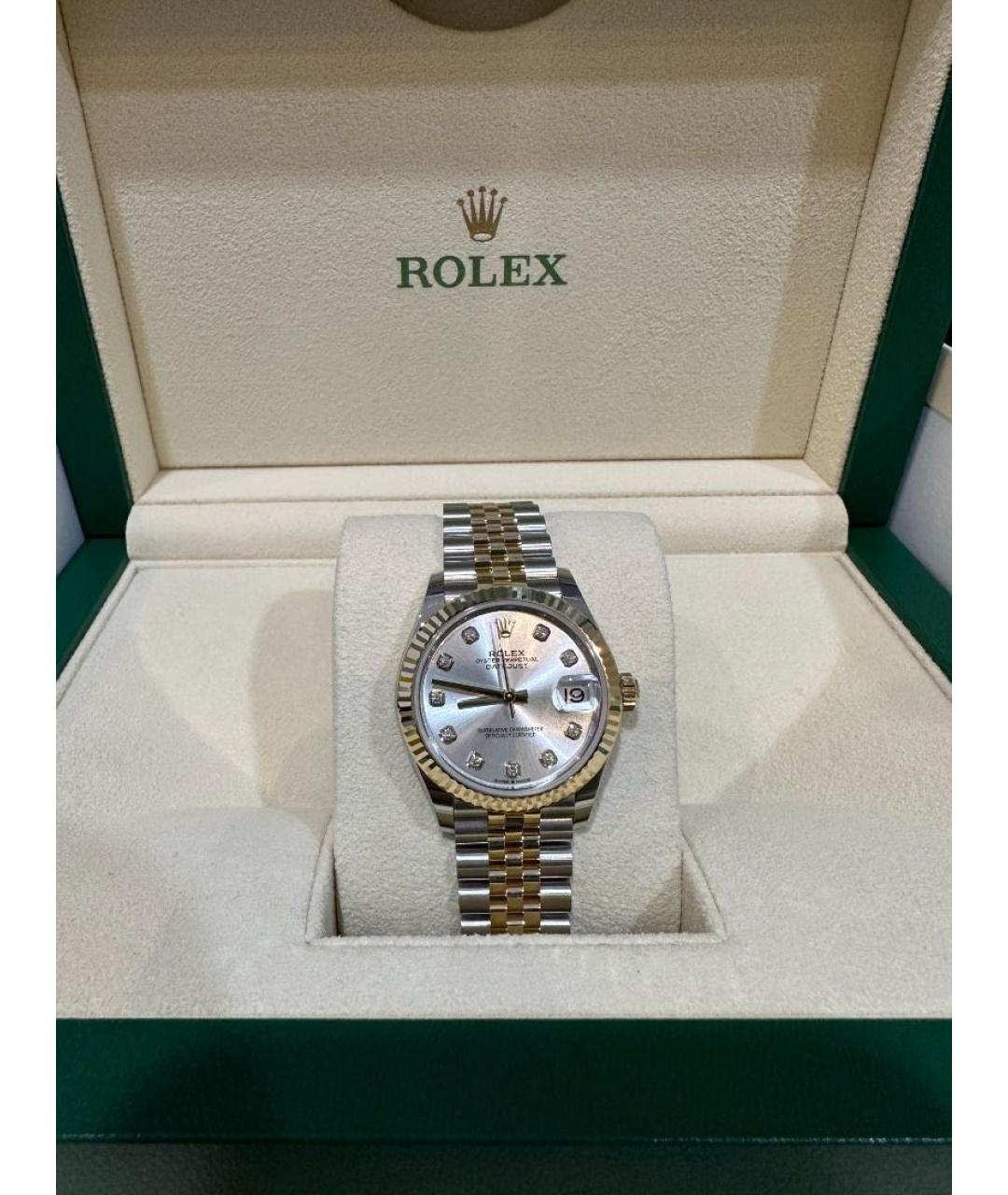 ROLEX Серебряные часы из золота и стали, фото 2