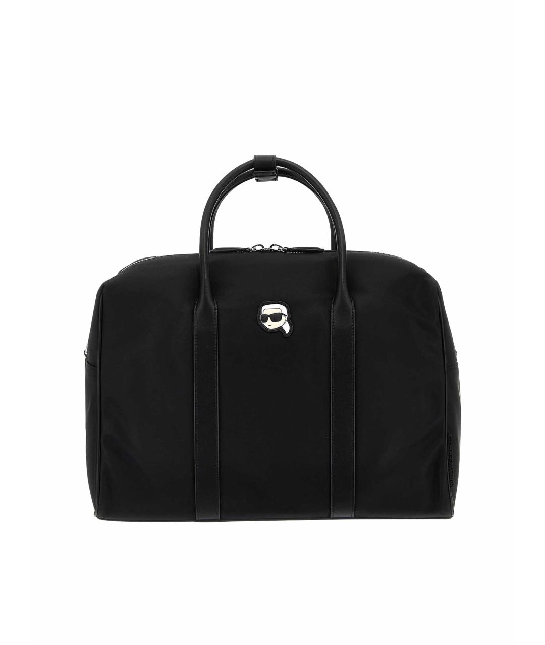 KARL LAGERFELD Черная дорожная/спортивная сумка, фото 1