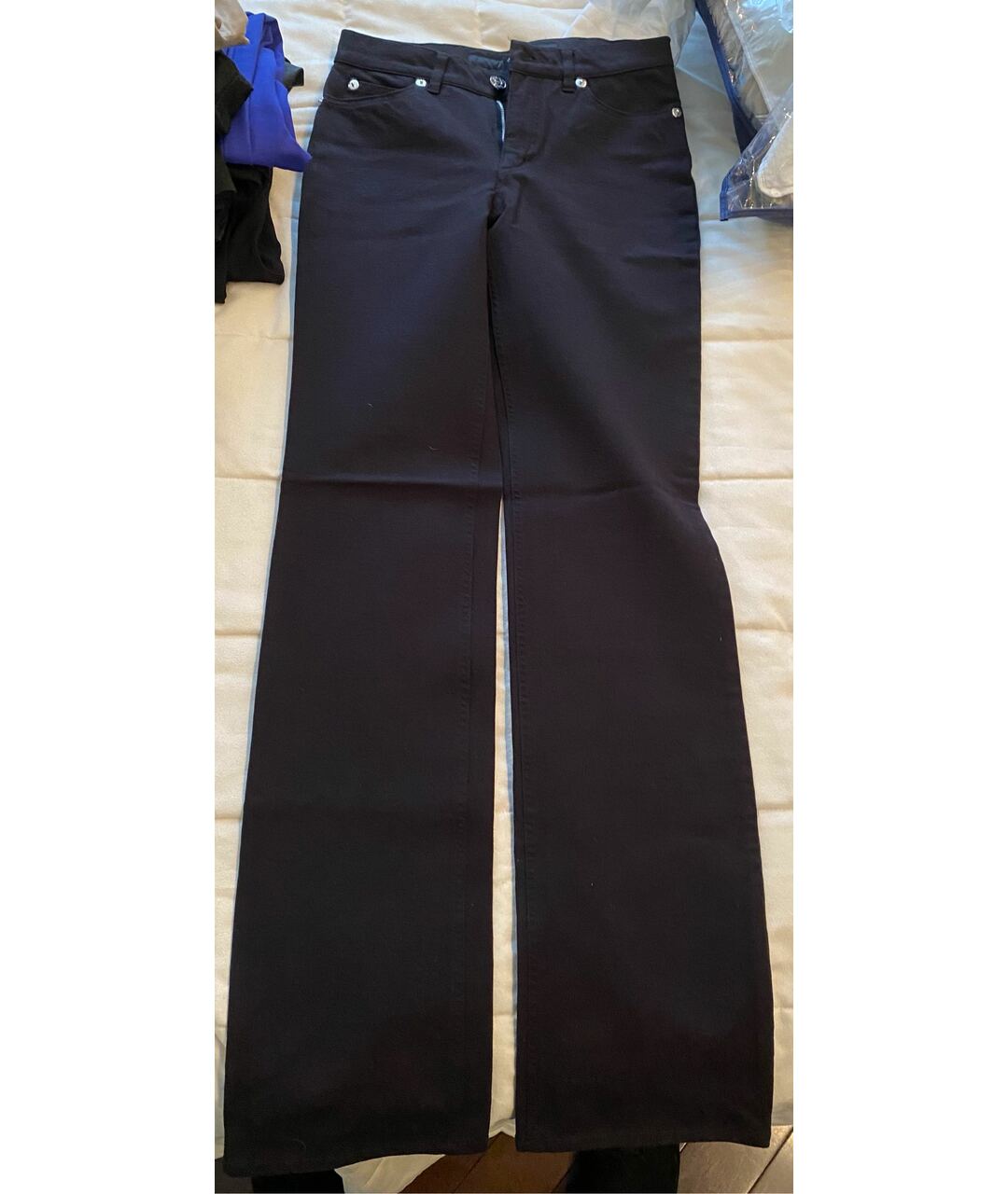 ESCADA Черные хлопко-эластановые прямые джинсы, фото 4