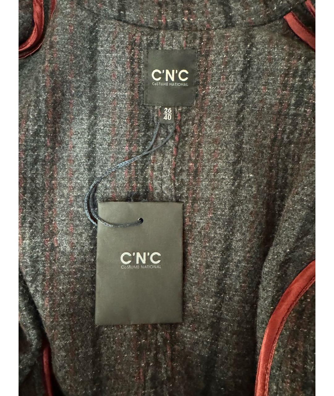COSTUME NATIONAL Серый шерстяной жакет/пиджак, фото 5