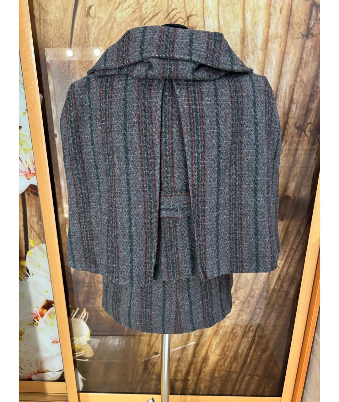 COSTUME NATIONAL Серый шерстяной жакет/пиджак, фото 2