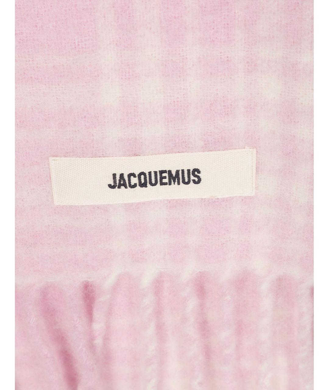 JACQUEMUS Розовый шарф, фото 3