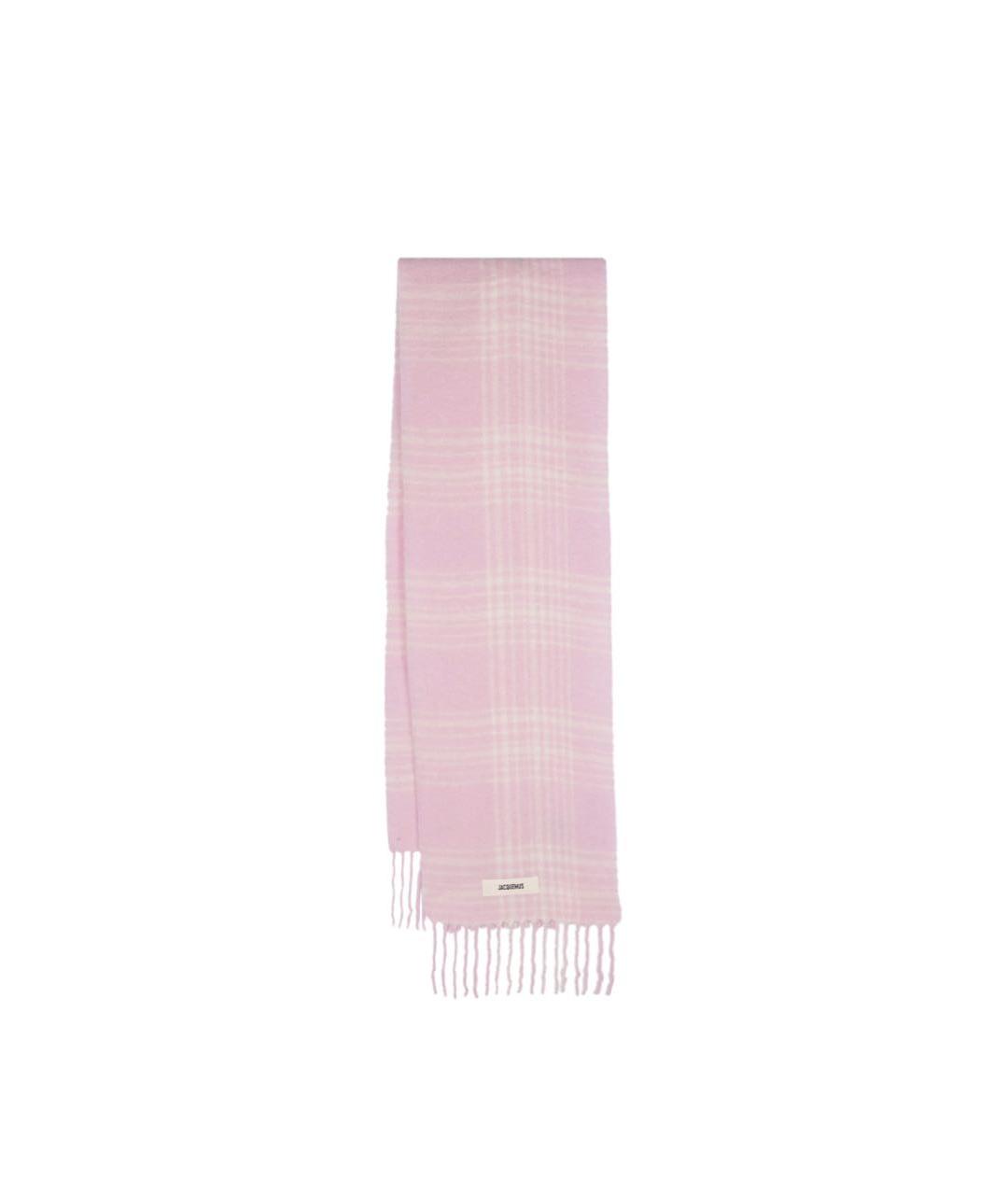 JACQUEMUS Розовый шарф, фото 4