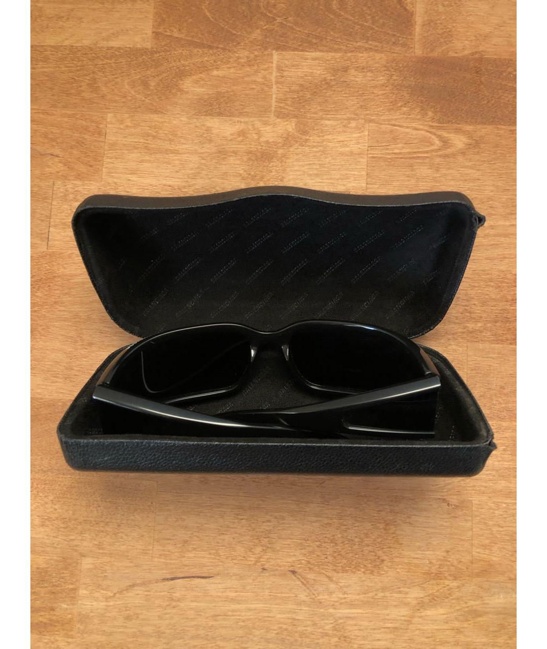 BALENCIAGA Черные пластиковые солнцезащитные очки, фото 7