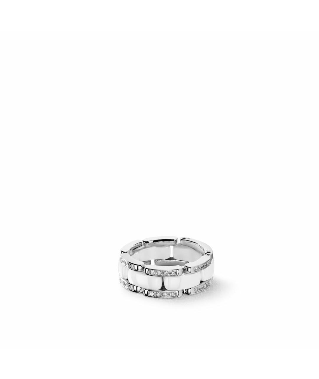 CHANEL PRE-OWNED Черное кольцо из белого золота, фото 1