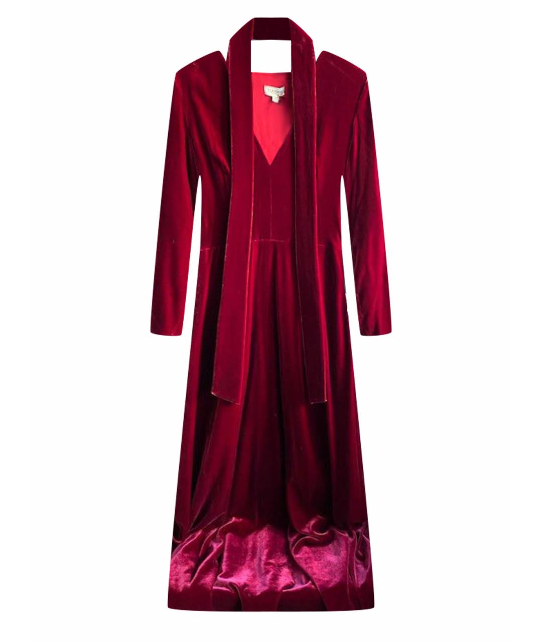 A LA RUSSE Бордовое бархатное вечернее платье, фото 1