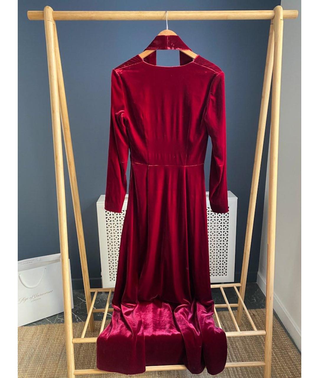 A LA RUSSE Бордовое бархатное вечернее платье, фото 2