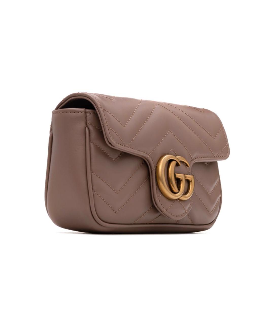 GUCCI Розовая кожаная сумка через плечо, фото 2