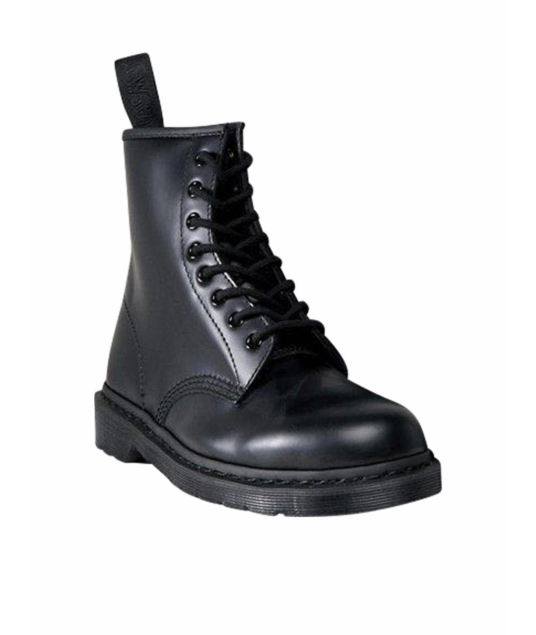 DR. MARTENS Черные кожаные ботинки, фото 1