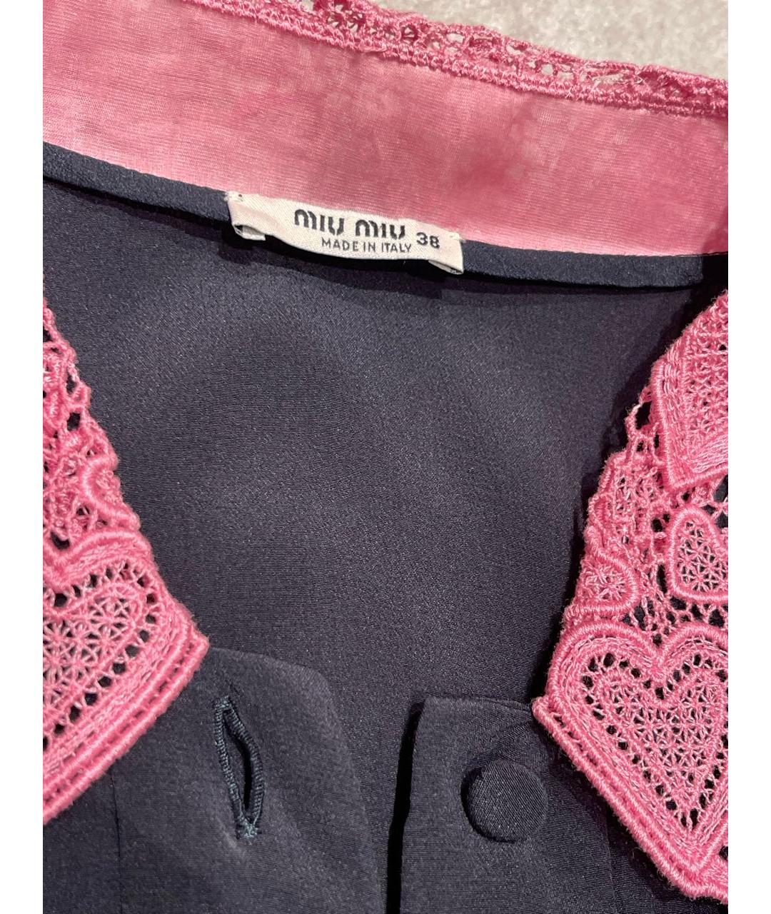 MIU MIU Черное вискозное повседневное платье, фото 3