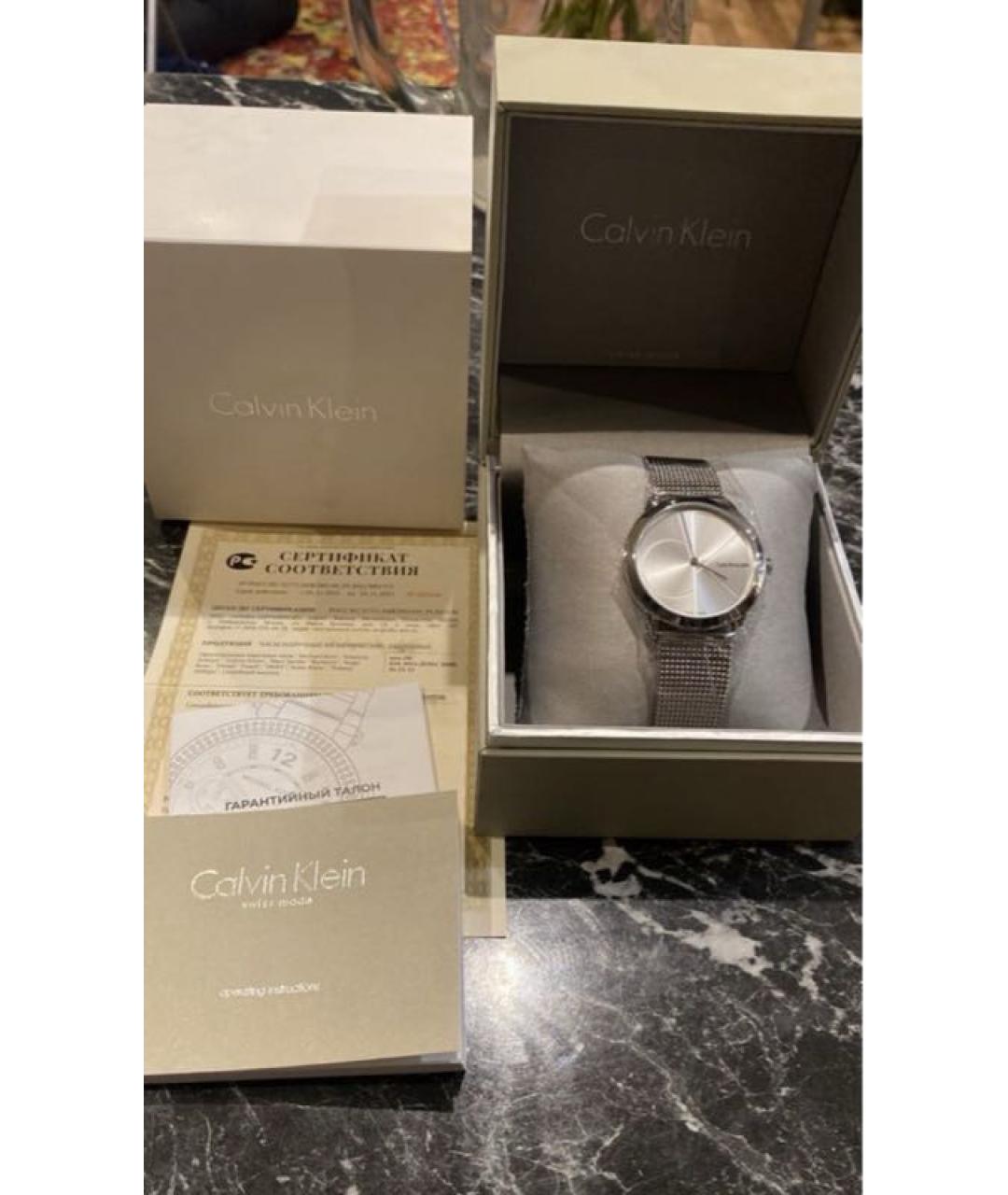 CALVIN KLEIN Серебряные часы, фото 4
