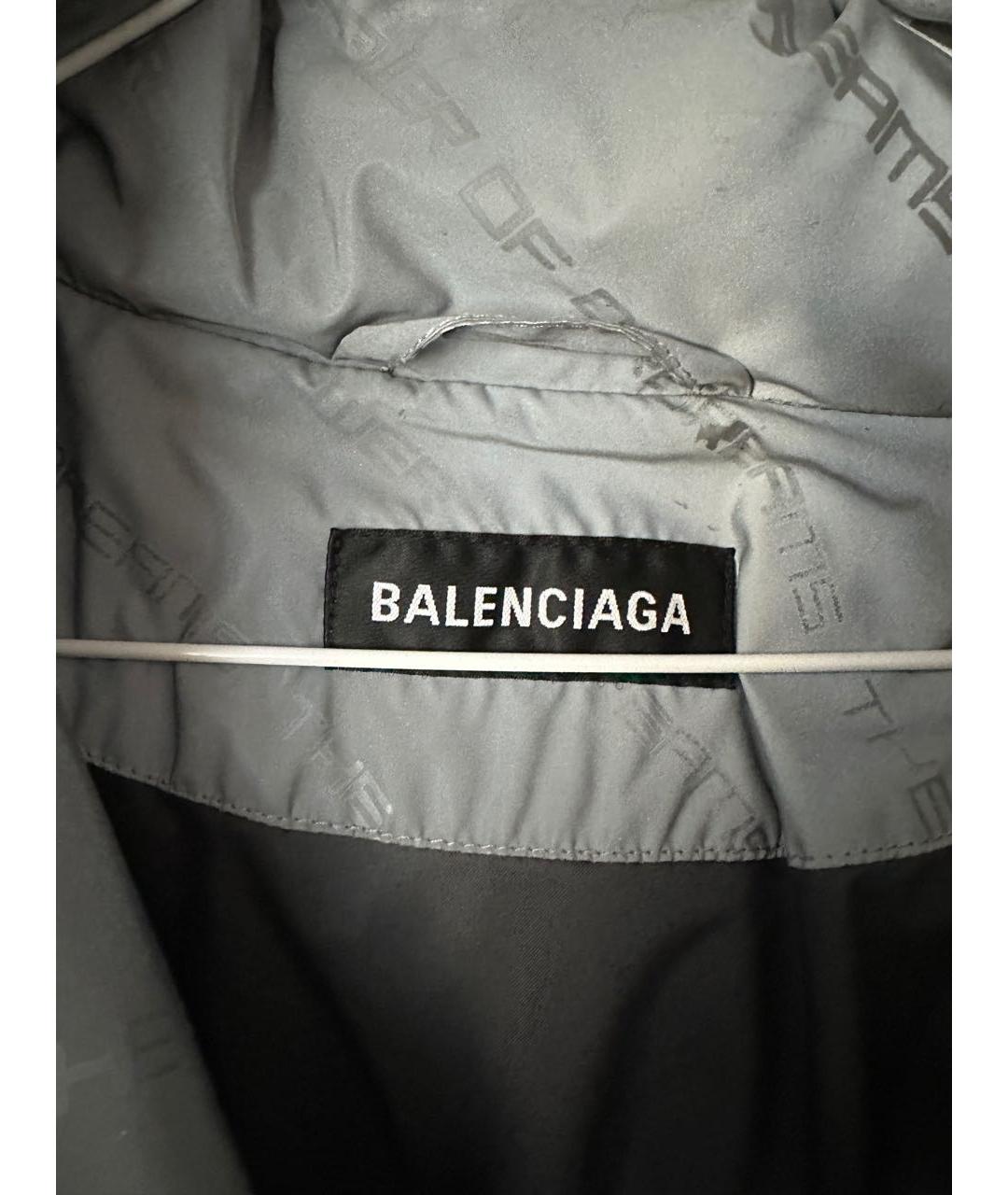 BALENCIAGA Серая полиэстеровая куртка, фото 2