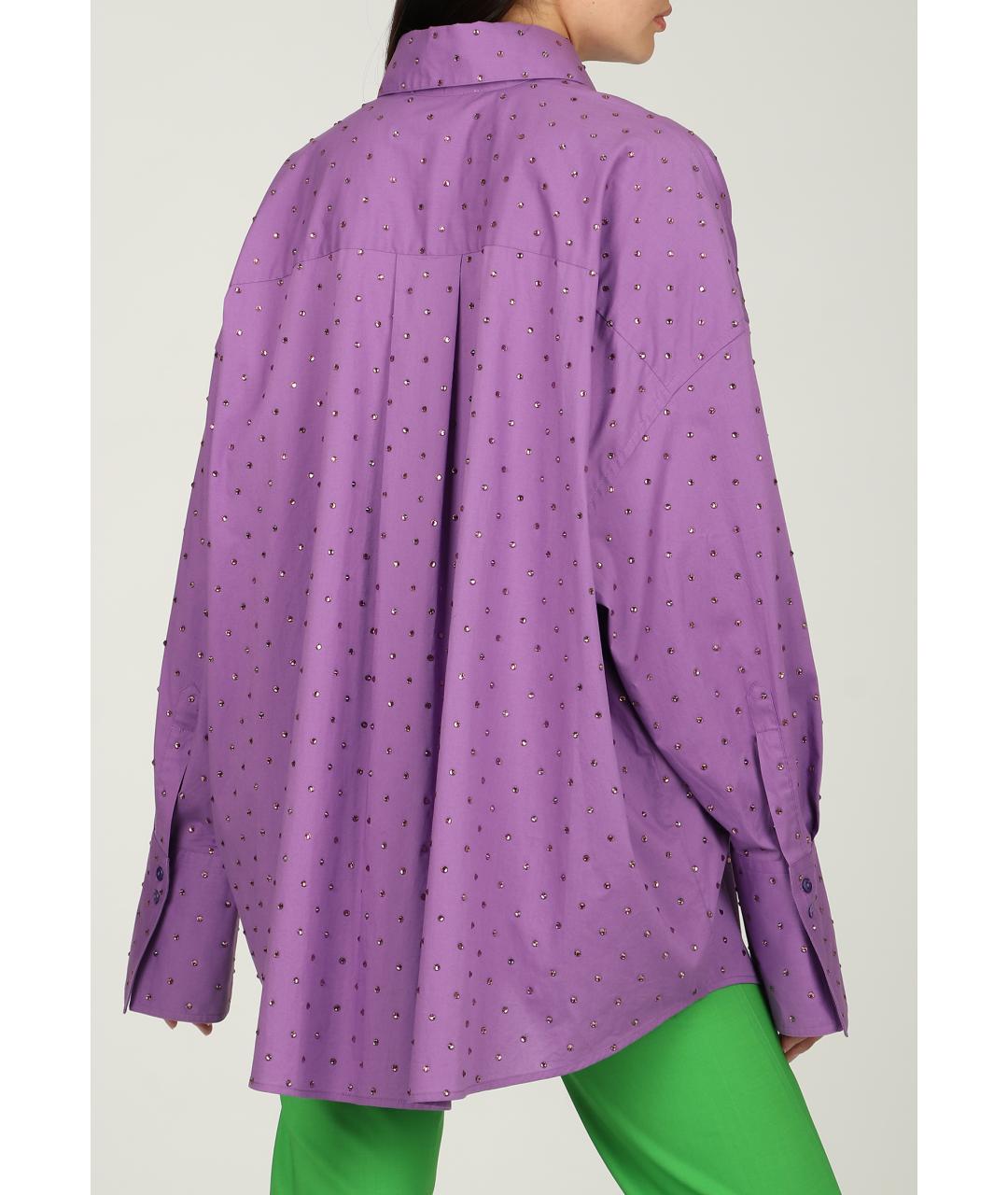 GIUSEPPE DI MORABITO Фиолетовая хлопковая рубашка, фото 4