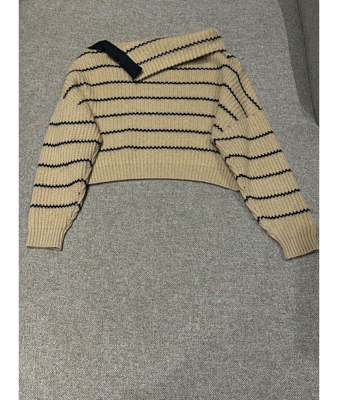BRUNELLO CUCINELLI Бежевый кашемировый джемпер / свитер, фото 2