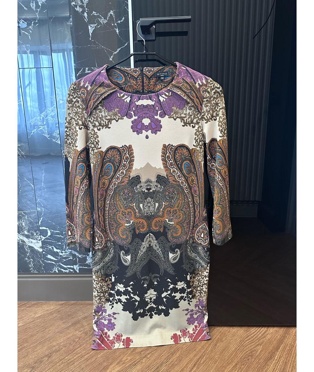 ETRO Мульти коктейльное платье, фото 5