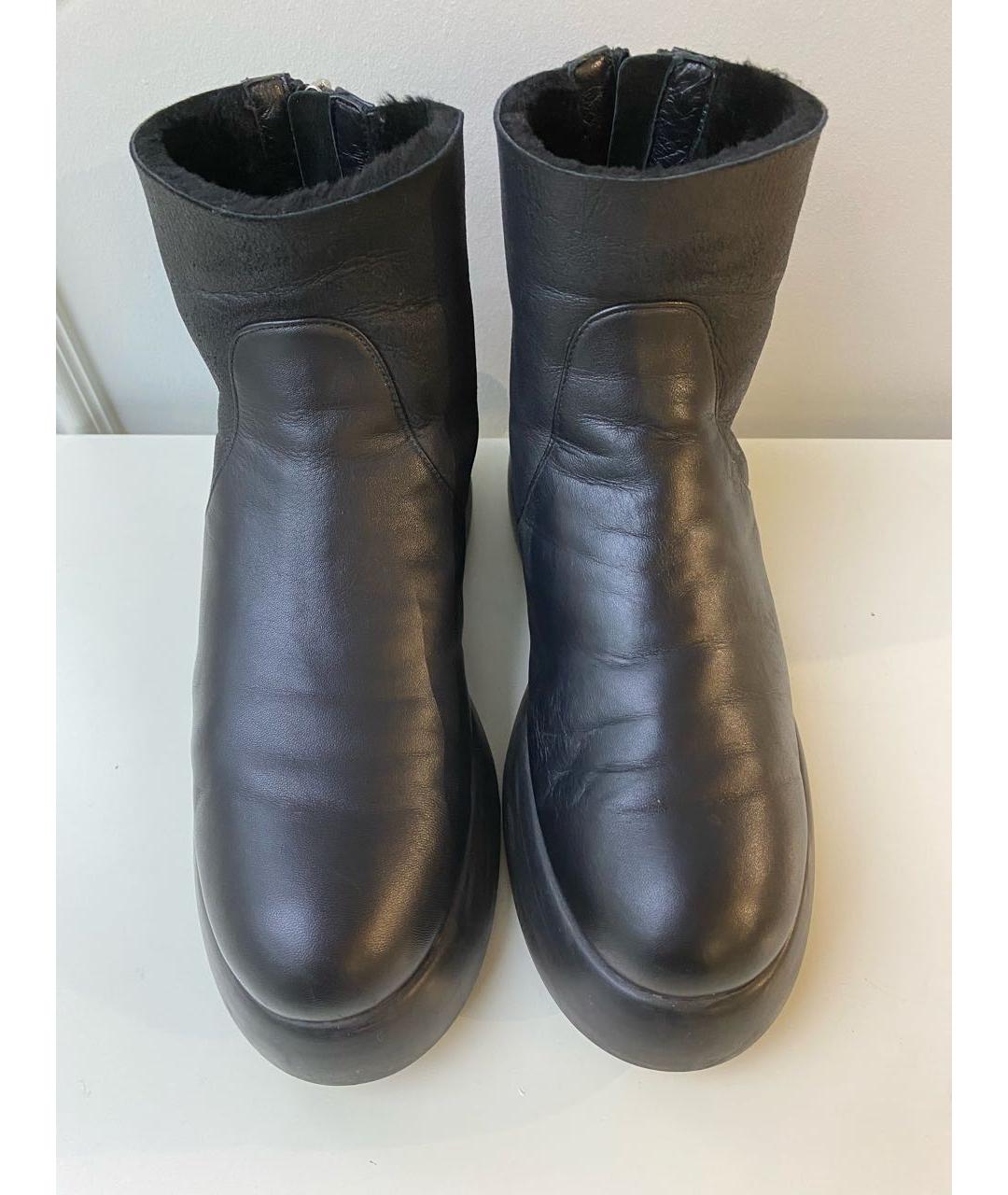 AGL Черные кожаные ботинки, фото 8