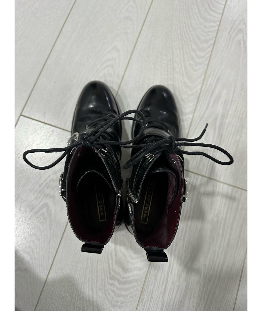 MARC JACOBS Черные кожаные ботинки, фото 4