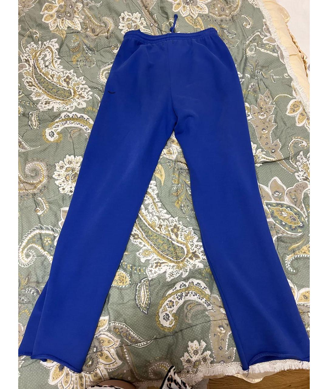 THE PANGAIA Синие хлопковые спортивные брюки и шорты, фото 2